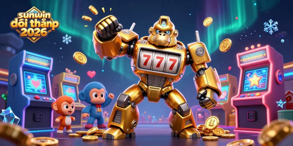 Experience the thrill of sunwin đổi thưởng 2026 with vibrant 3D gambling elements and characters.