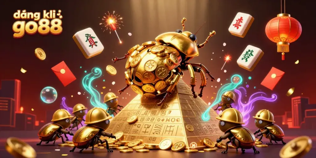 Engage in winning strategies at đăng ký go88 with a vibrant 3D casino scene highlighting excitement and games.