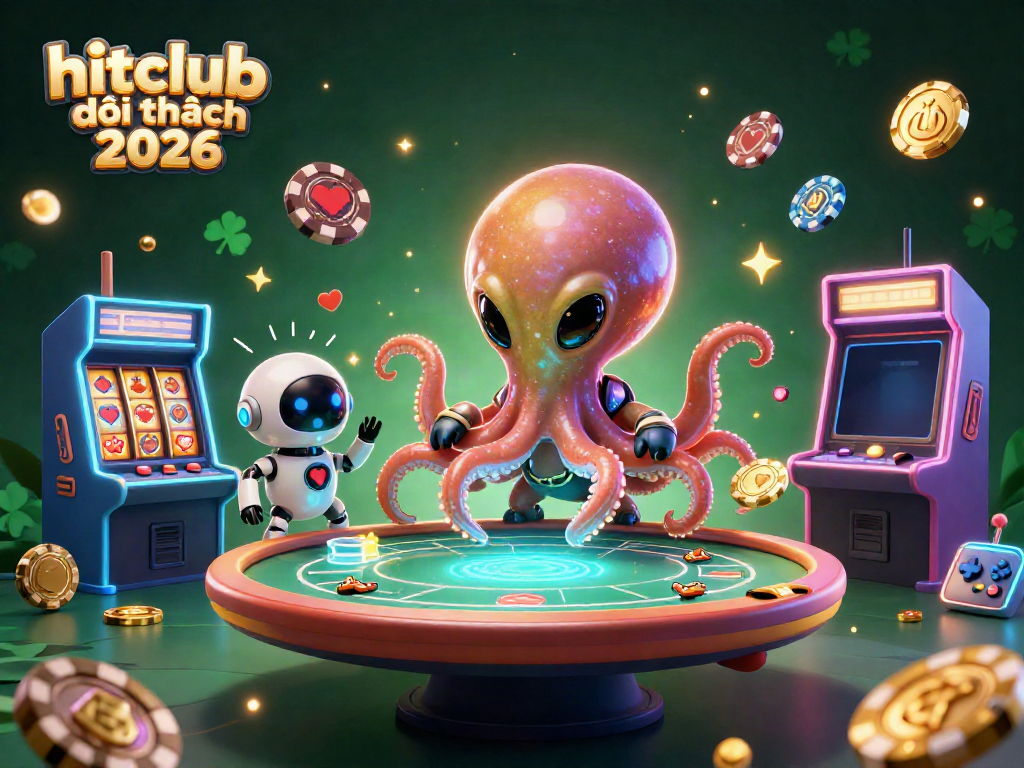 Experience thrilling gameplay at hitclub đổi thưởng 2026 with an alien octopus and exciting game elements.