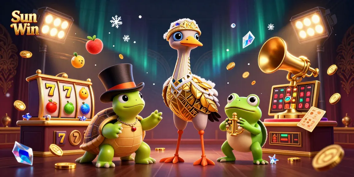 Experience thrilling gameplay at Sun Win with vibrant slot elements and engaging characters.