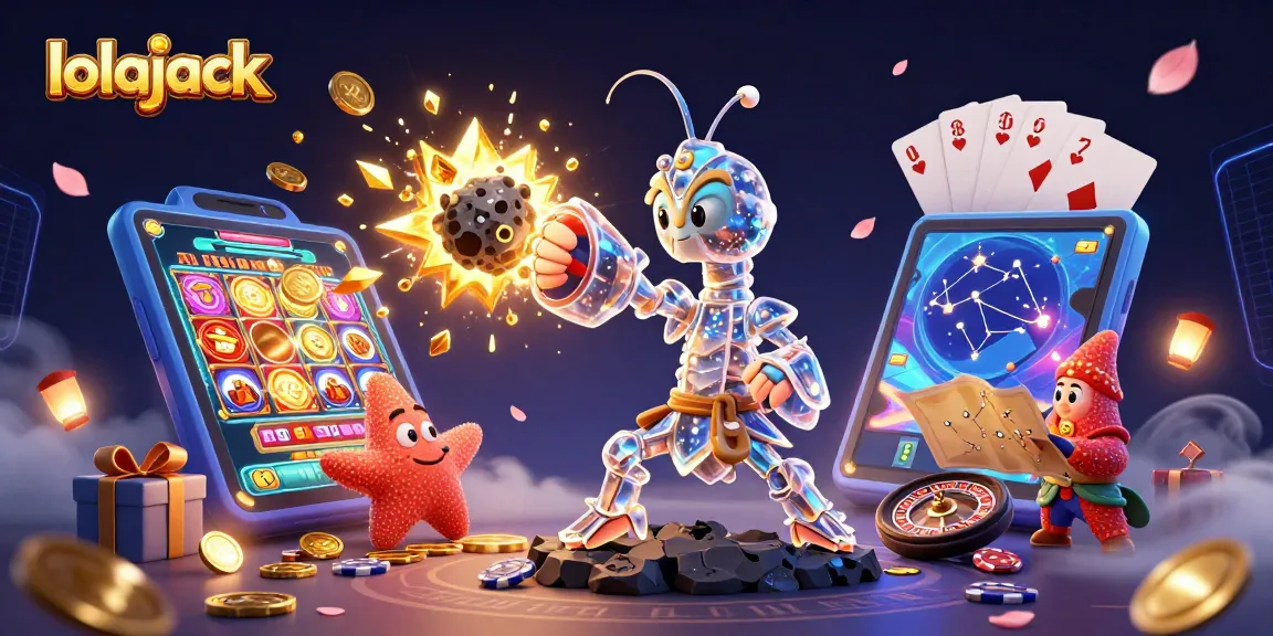Experience thrilling gameplay with lolajack as a galactic samurai punches through an asteroid, exploding gems and coins.